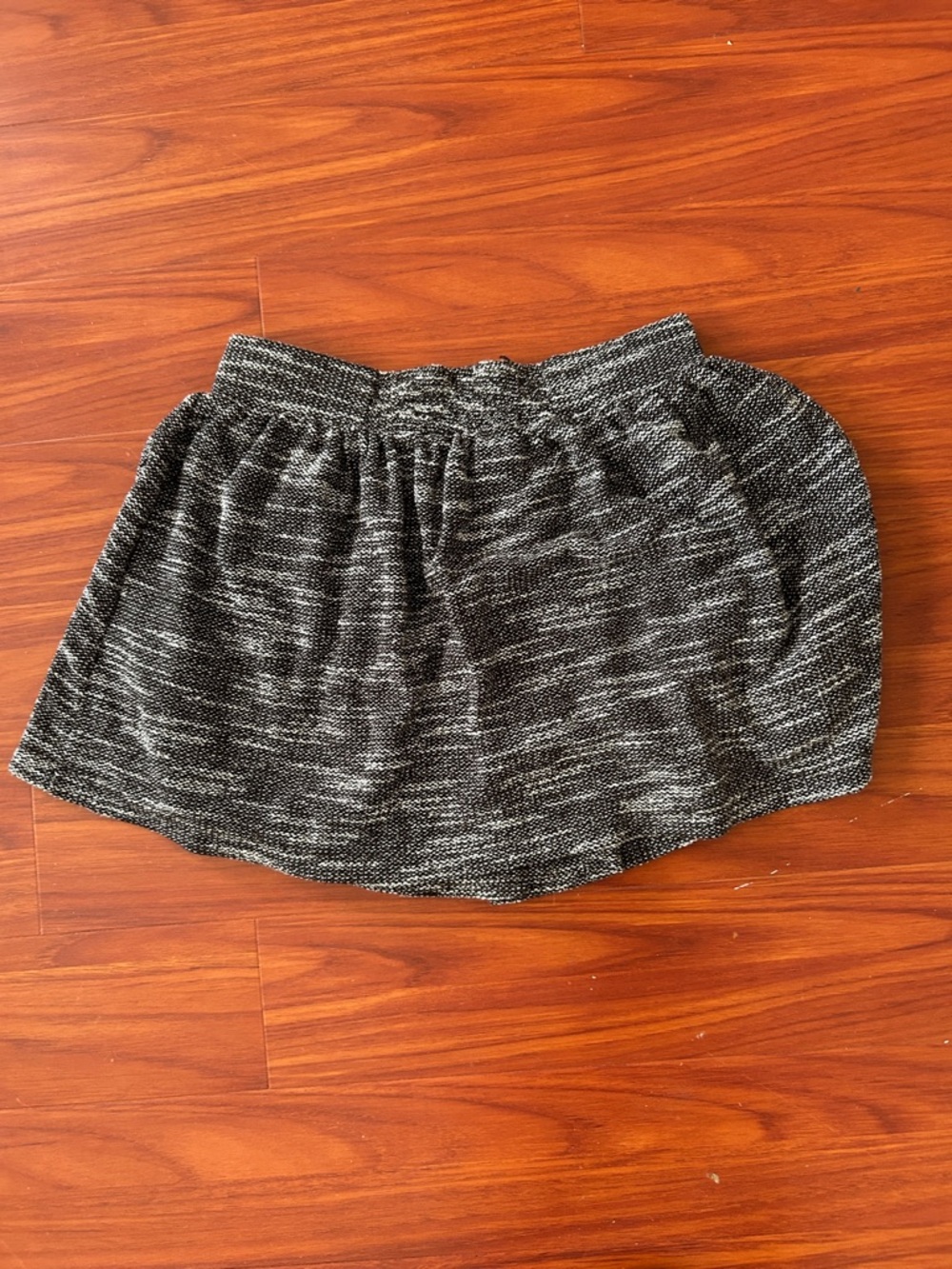 Free People Black and White Textured Mini Skirt - Picture 3 of 3